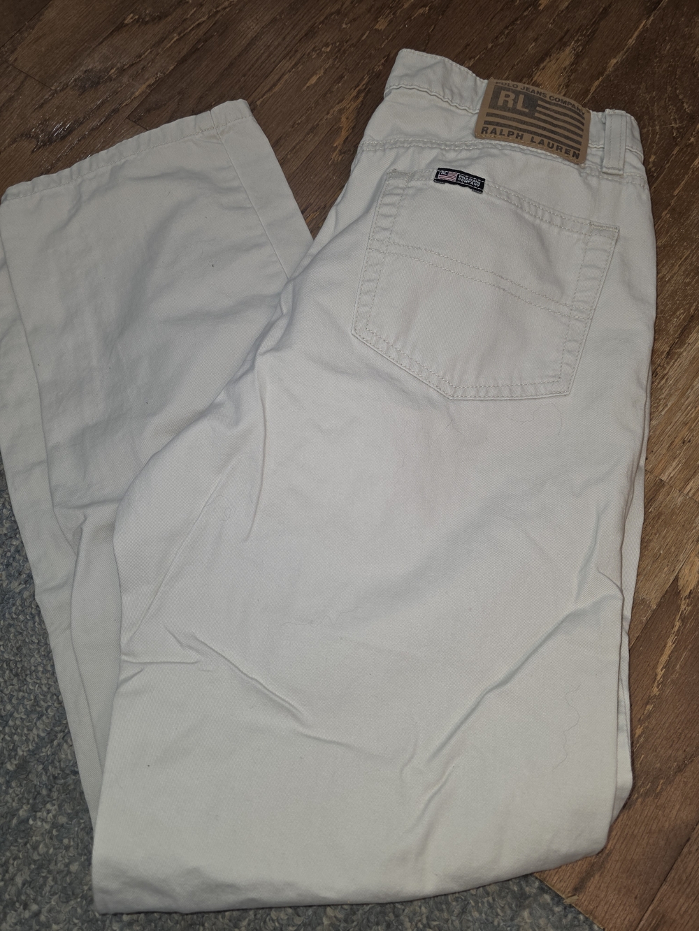 Polo Ralph Lauren Saturday Jeans Cream Chino Pants